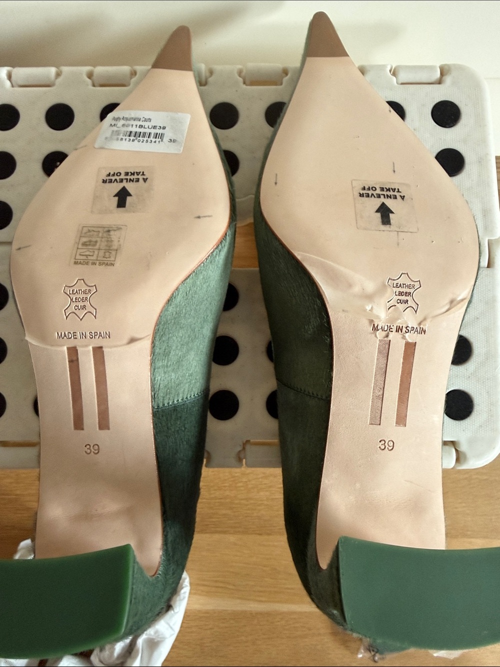 Miista Aquamarine Ponyhair Leather Puqhy Courts - Picture 12 of 15